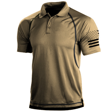Tactical and Breathable Sports Polo Shirt for Men