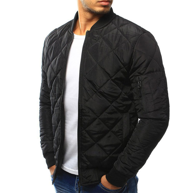 Stylish Quilted Bomber Jacket for Men