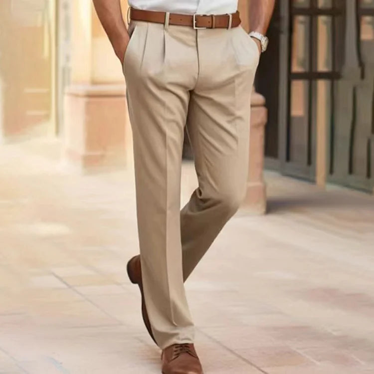 Elegant and Comfortable Pleated Trousers for Men