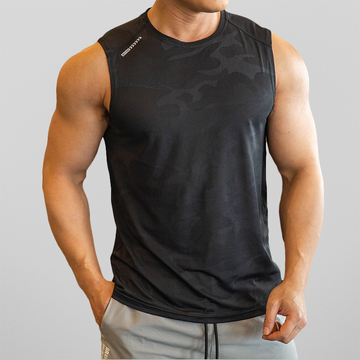 Stylish Camo Print Sleeveless Gym Tank Top for Men