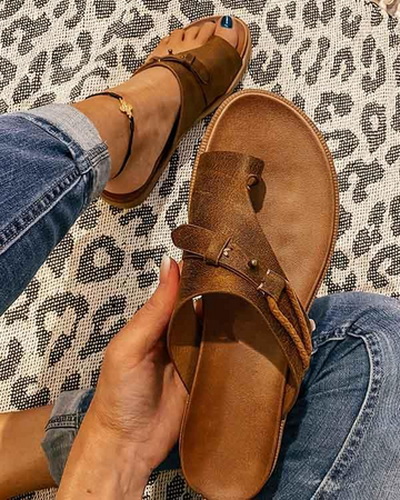 Stylish and Comfortable Vegan Leather Slide Sandals for Women