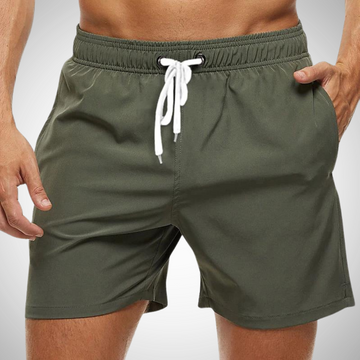 Comfortable Solid-Coloured Swim Shorts for Men