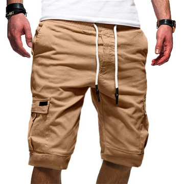 Comfortable and Durable Drawstring Cargo Shorts for Men