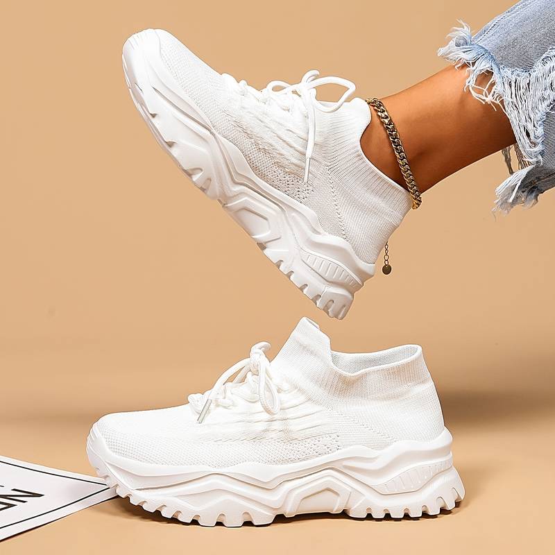 Knit Mesh Slip-On Sneakers for Women