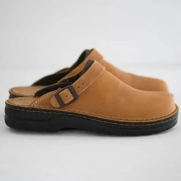Comfortable and Stylish Vegan Leather Slip-On Mules for Men