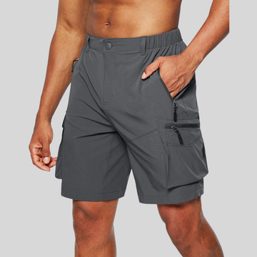 Durable and Comfortable Cargo Shorts with Multi-Pocket Design for Men