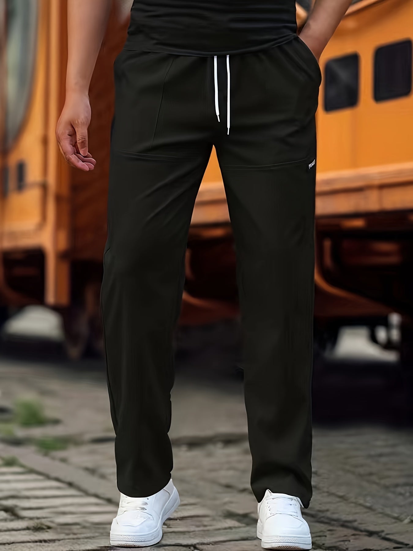 Comfortable Drawstring Jogging Pants for Men