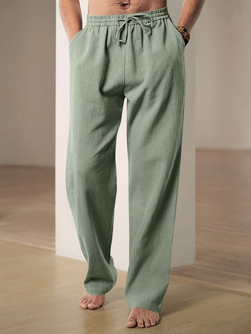 Relaxed Fit Drawstring Pants for Men