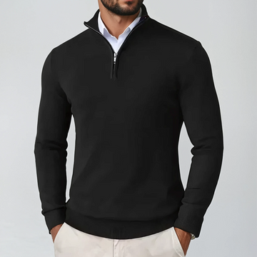 Classic Half-Zip Pullover Sweater for Men