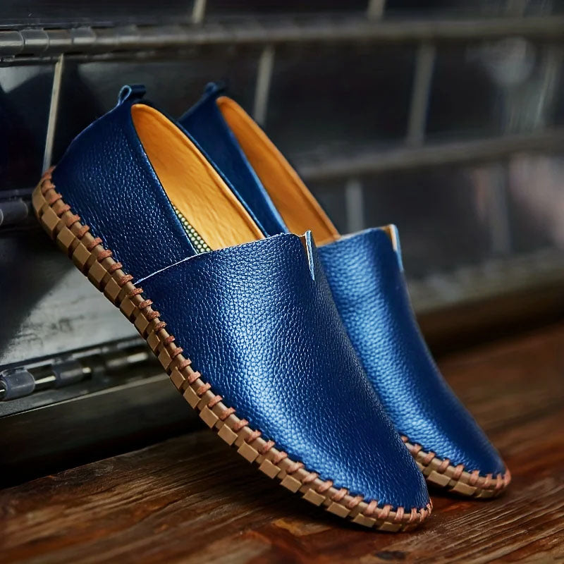 Comfortable and Stylish Slip-On Vegan Leather Loafers for Men