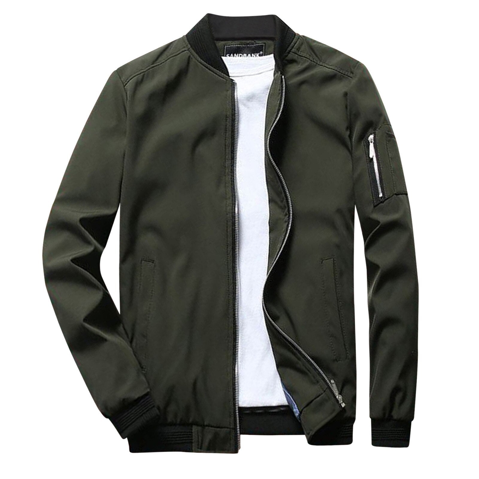 Lightweight Water-Resistant Bomber Jacket for Men