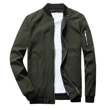 Lightweight Water-Resistant Bomber Jacket for Men