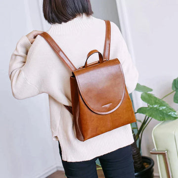 Elegant Vegan Leather Backpack for Women