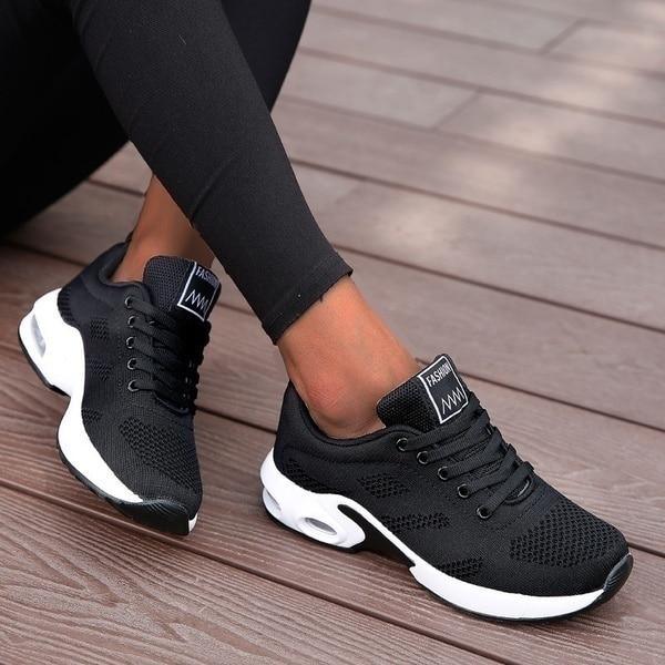 Breathable Lightweight Colour Block Walking Shoes for Women