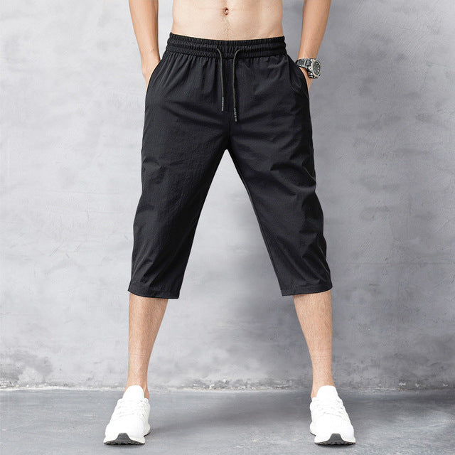 Quick-Drying Shorts with Drawstring Waist for Men