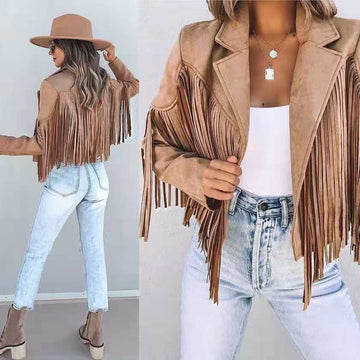 Chic Fringed Jacket for Women