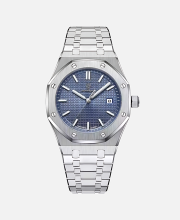 Elegant Stainless Steel Dial Watch for Men