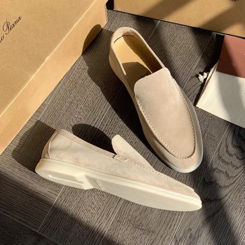 Suede Slip-On Loafers for Men
