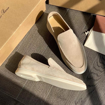 Suede Slip-On Loafers for Men