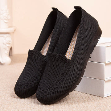 Breathable Orthopedic Knitted Flats for Women