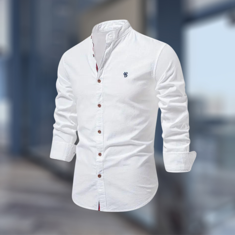 Stylish Button-Up Long Sleeve Shirt for Men