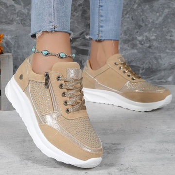 Breathable Orthopaedic Lace-Up Sneakers for Women