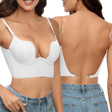 Chic Deep V-Neck Bustier Bra for Women