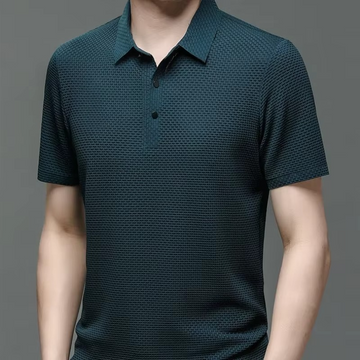 Textured and Breathable Polo Shirt for Men
