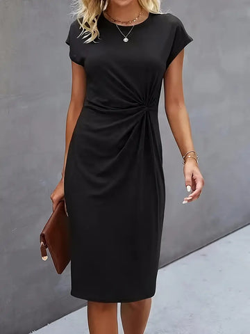Elegant Knotted Dress for Women