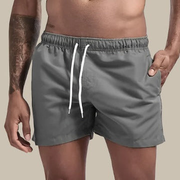 Comfortable Quick-Drying Drawstring Swim Shorts for Men