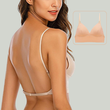 Comfortable and Supportive Backless Wireless Bra for Women