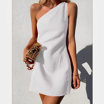 Chic One-Shoulder Mini Dress for Women