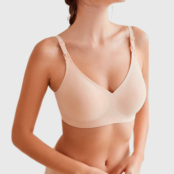 Seamless Wireless Nursing Bra with Detachable Cups for Women