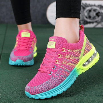 Colourful and Lightweight Air-Cushioned Trainers for Women